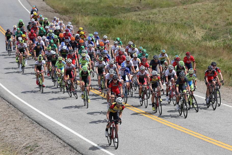 Colorado: il gruppo procede compatto durante la prima tappa del Pro Cycling Challenge (Afp)
